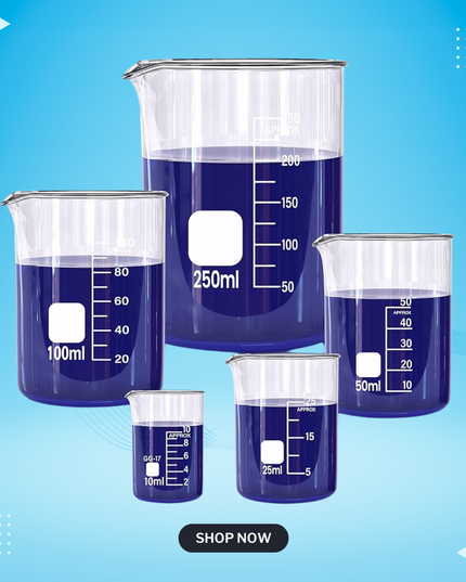 Perfume Glass Beaker 5 Set - Only For UAE