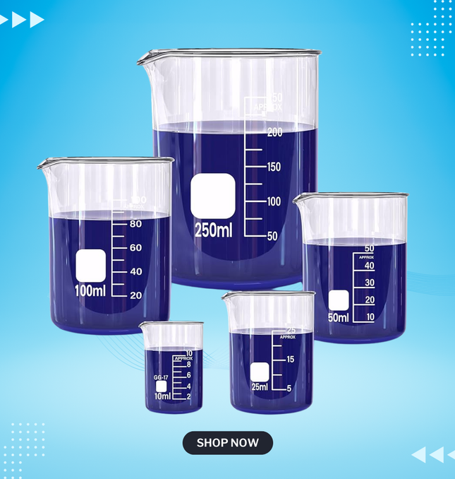 Perfume Glass Beaker 5 Set - Only For UAE