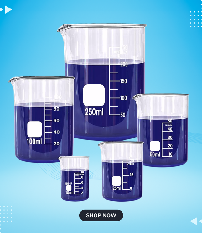 Perfume Glass Beaker 5 Set - Only For UAE