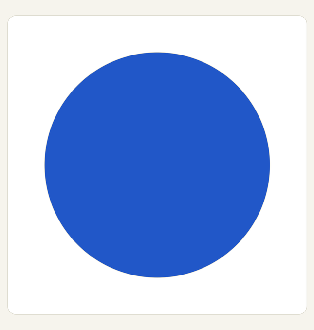 Blue colour swatch