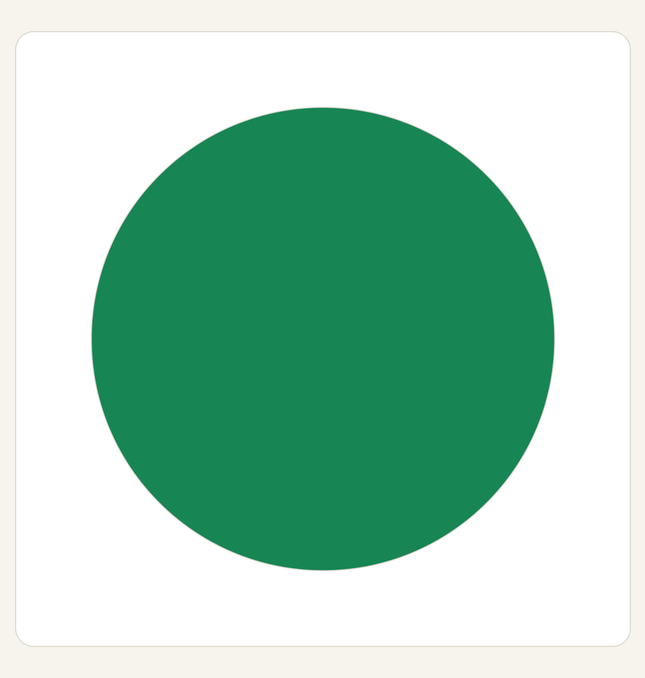 Green colour swatch