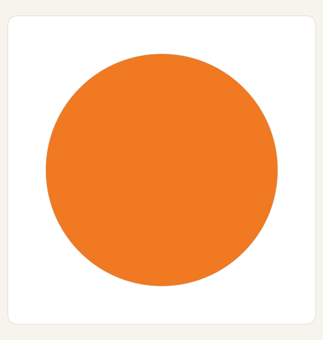 Orange colour swatch