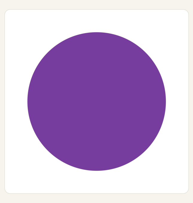 Purple colour swatch