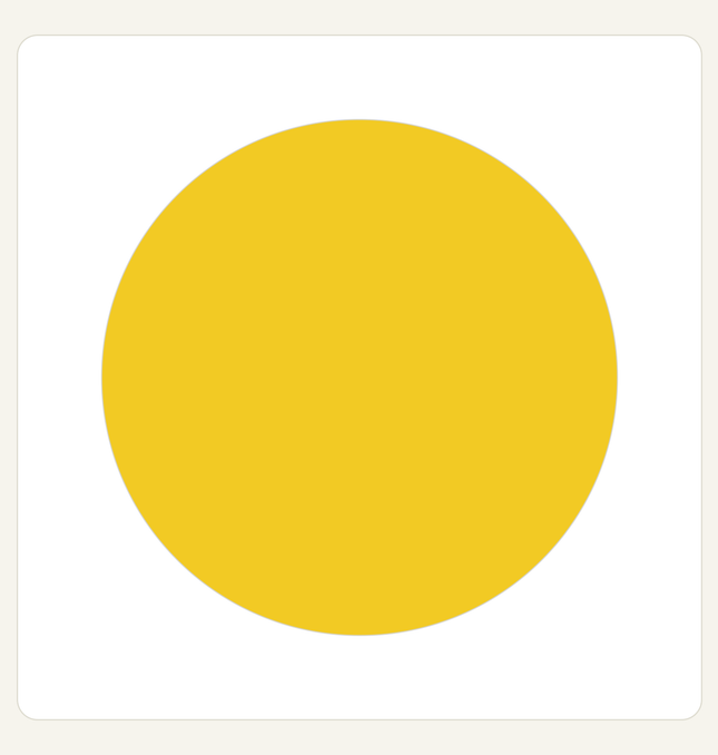 Yellow colour swatch